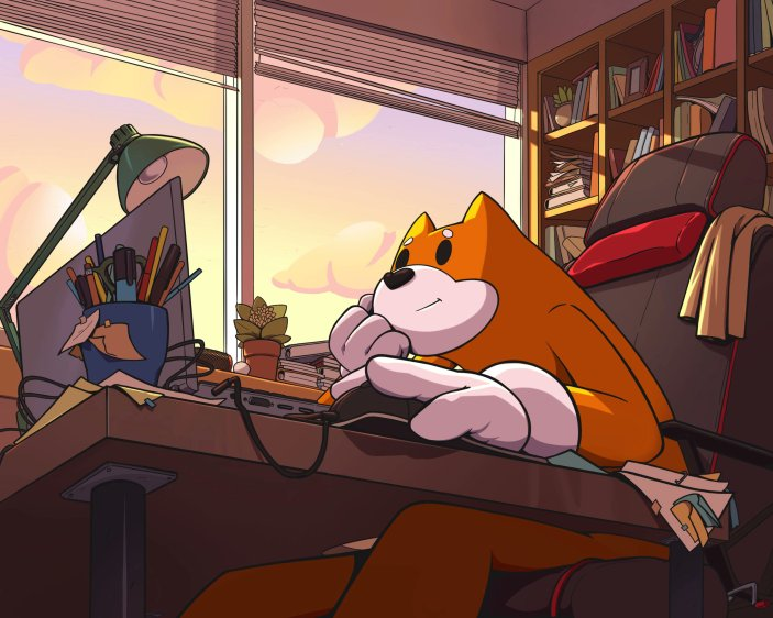 Bonk at desk